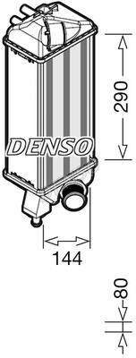 DENSO DIT09116 Intercooler, charger DIT09116