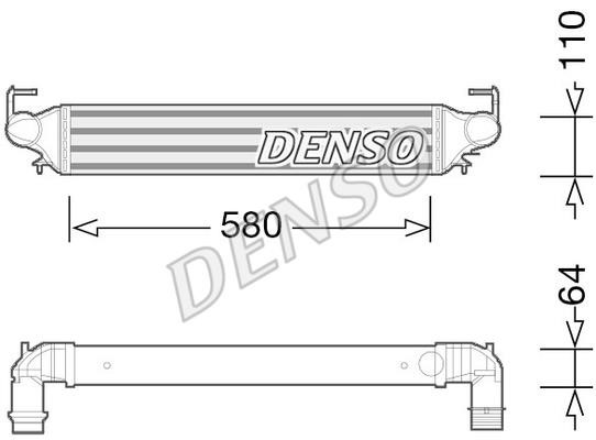 DENSO DIT09118 Intercooler, charger DIT09118