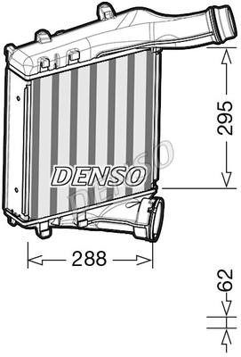 DENSO DIT28019 Intercooler, charger DIT28019