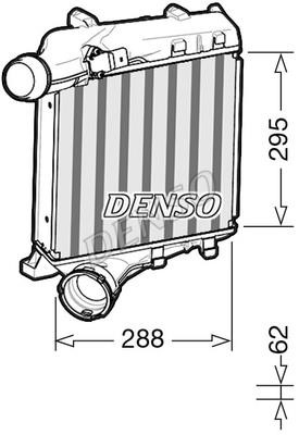 DENSO DIT28020 Intercooler, charger DIT28020