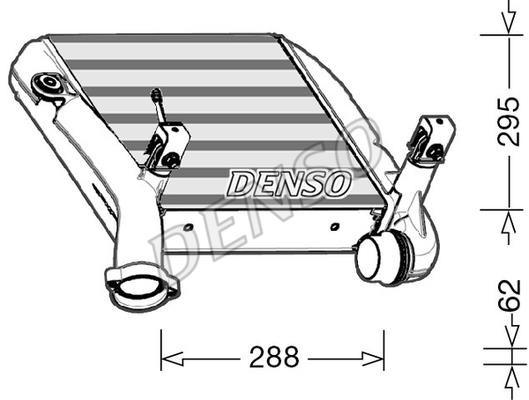 DENSO DIT28024 Intercooler, charger DIT28024