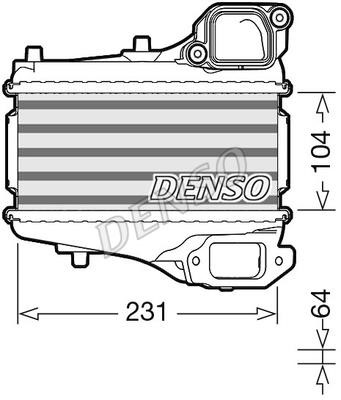 DENSO DIT40001 Intercooler, charger DIT40001