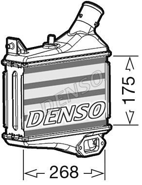 DENSO DIT40011 Intercooler, charger DIT40011