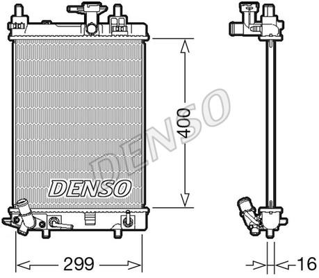 DENSO DRM35004 Radiator, engine cooling DRM35004