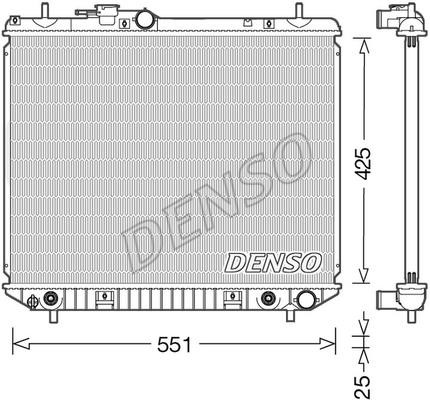 DENSO DRM35005 Radiator, engine cooling DRM35005