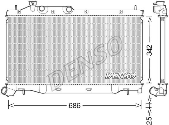 DENSO DRM36023 Radiator, engine cooling DRM36023
