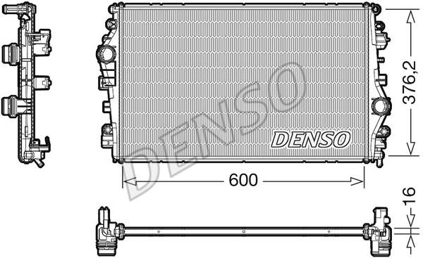 DENSO DRM01009 Radiator, engine cooling DRM01009