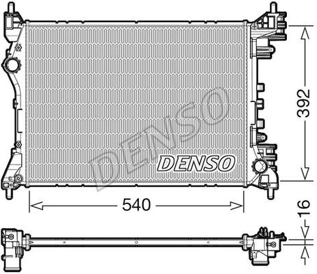 DENSO DRM01010 Radiator, engine cooling DRM01010