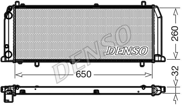 DENSO DRM02008 Radiator, engine cooling DRM02008