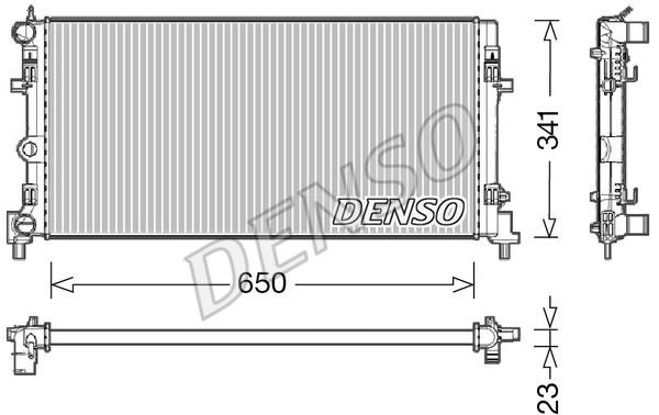 DENSO DRM02015 Radiator, engine cooling DRM02015