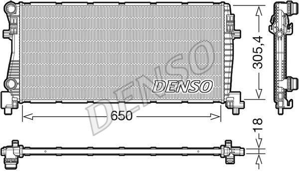 DENSO DRM02017 Radiator, engine cooling DRM02017