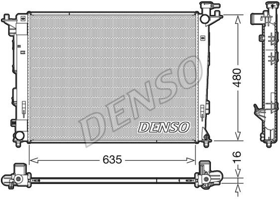 DENSO DRM41006 Radiator, engine cooling DRM41006