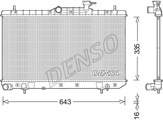 DENSO DRM41014 Radiator, engine cooling DRM41014