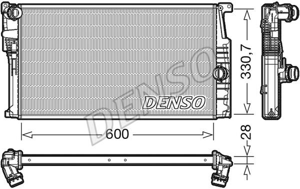 DENSO DRM05015 Radiator, engine cooling DRM05015