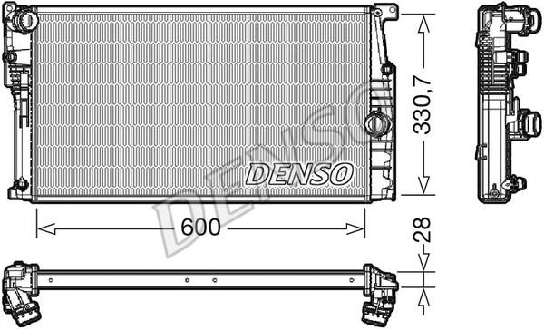 DENSO DRM05120 Radiator, engine cooling DRM05120