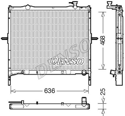 DENSO DRM43001 Radiator, engine cooling DRM43001