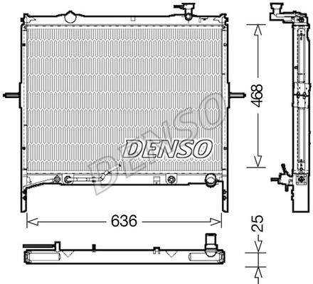 DENSO DRM43002 Radiator, engine cooling DRM43002