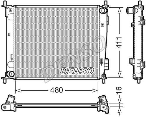 DENSO DRM43003 Radiator, engine cooling DRM43003
