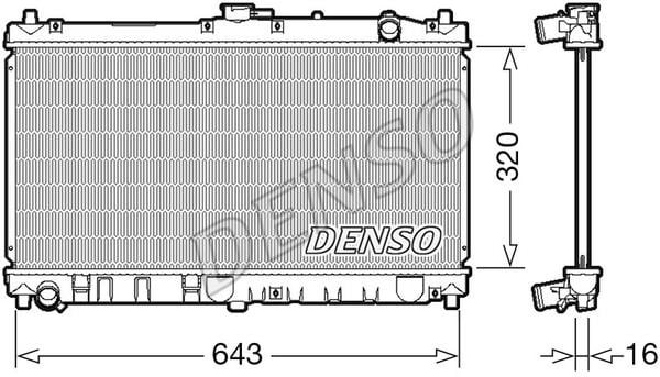 DENSO DRM44031 Radiator, engine cooling DRM44031
