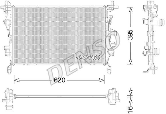 DENSO DRM09044 Radiator, engine cooling DRM09044