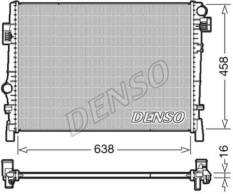 DENSO DRM09054 Radiator, engine cooling DRM09054