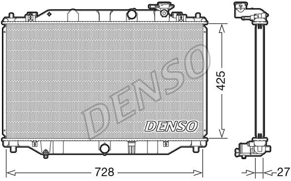 DENSO DRM44040 Radiator, engine cooling DRM44040