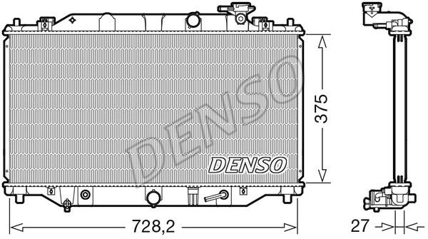DENSO DRM44044 Radiator, engine cooling DRM44044