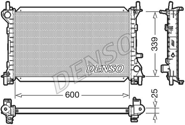 DENSO DRM10002 Radiator, engine cooling DRM10002
