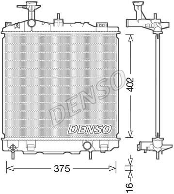 DENSO DRM45041 Radiator, engine cooling DRM45041