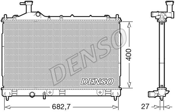 DENSO DRM45042 Radiator, engine cooling DRM45042