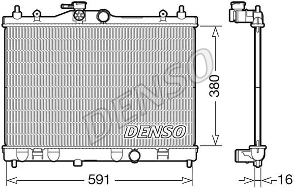 DENSO DRM46040 Radiator, engine cooling DRM46040