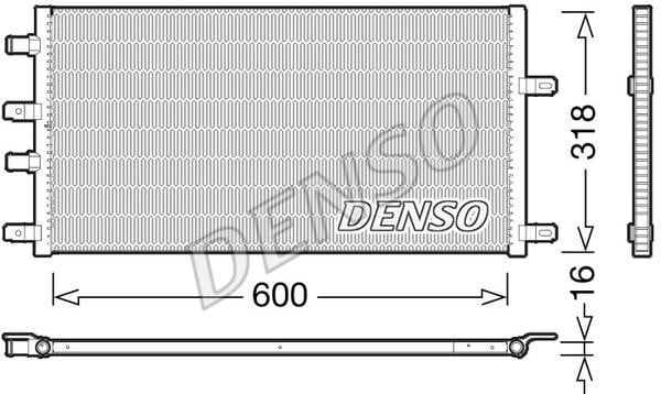 DENSO DRM12011 Radiator, engine cooling DRM12011