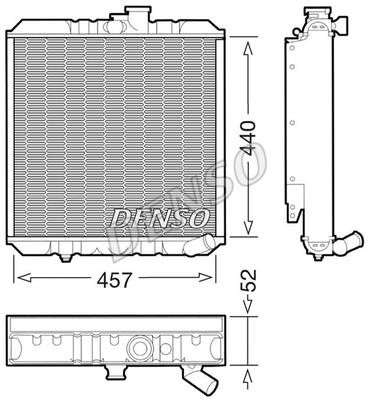 DENSO DRM14002 Radiator, engine cooling DRM14002