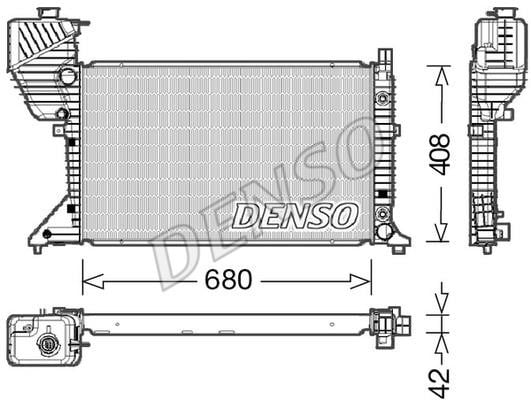 DENSO DRM17019 Radiator, engine cooling DRM17019