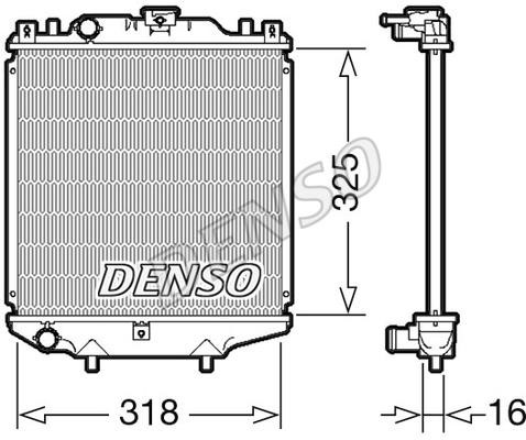 DENSO DRM47029 Radiator, engine cooling DRM47029