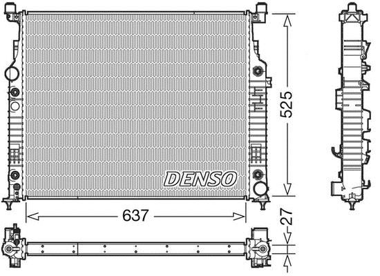 DENSO DRM17056 Radiator, engine cooling DRM17056