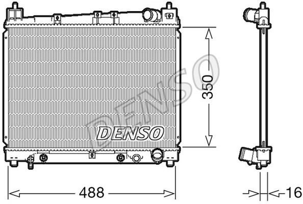 DENSO DRM50080 Radiator, engine cooling DRM50080