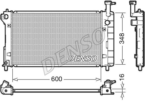 DENSO DRM50082 Radiator, engine cooling DRM50082