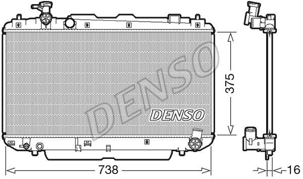 DENSO DRM50083 Radiator, engine cooling DRM50083