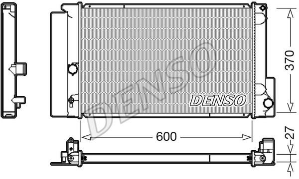 DENSO DRM50087 Radiator, engine cooling DRM50087
