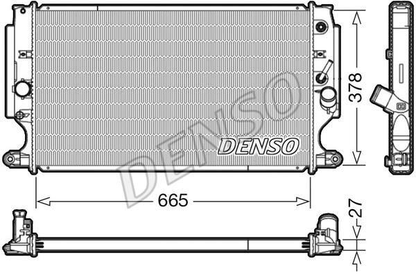 DENSO DRM50088 Radiator, engine cooling DRM50088