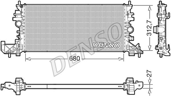 DENSO DRM20118 Radiator, engine cooling DRM20118