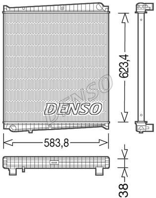 DENSO DRM23047 Radiator, engine cooling DRM23047