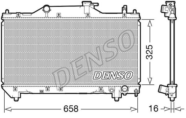 DENSO DRM50131 Radiator, engine cooling DRM50131