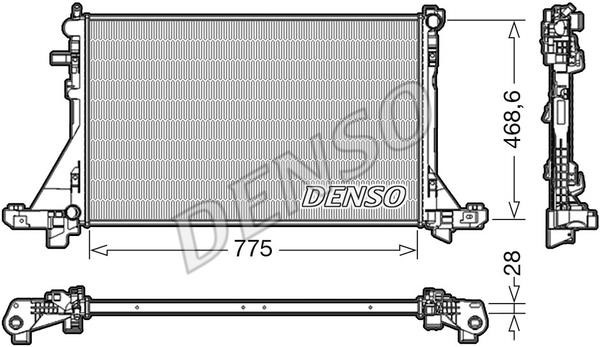 DENSO DRM23093 Radiator, engine cooling DRM23093