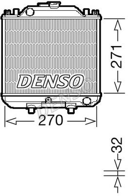 DENSO DRM99011 Radiator, engine cooling DRM99011