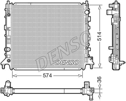 DENSO DRM99013 Radiator, engine cooling DRM99013