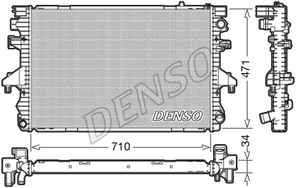 DENSO DRM32040 Radiator, engine cooling DRM32040