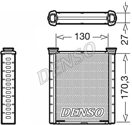 DENSO DRR46001 Heat exchanger, interior heating DRR46001