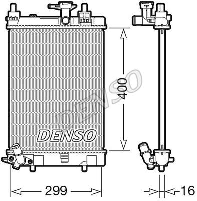 DENSO DRM35003 Radiator, engine cooling DRM35003
